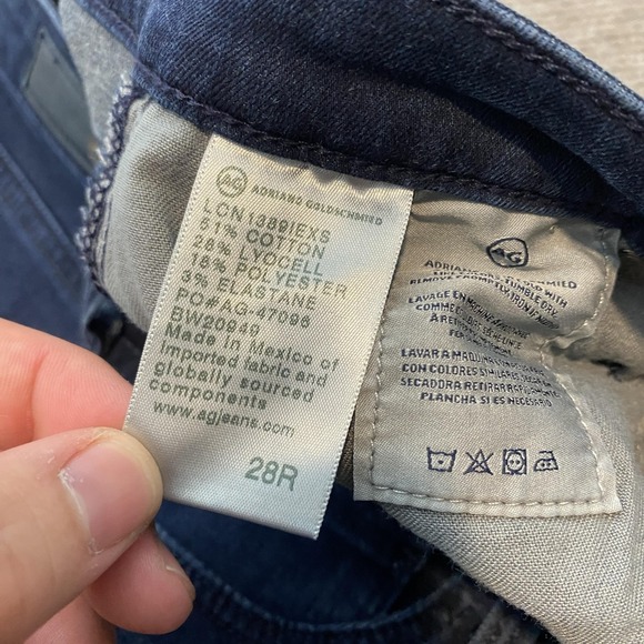 AG Adriano Goldschmied Jeans Womens 28R Blue The Legging Ankle Super Skinny - Picture 4 of 12